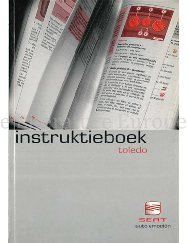 2002 SEAT TOLEDO INSTRUCTIEBOEKJE NEDERLANDS