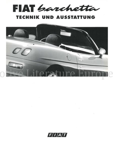 1995 FIAT BARCHETTA BROCHURE GERMAN