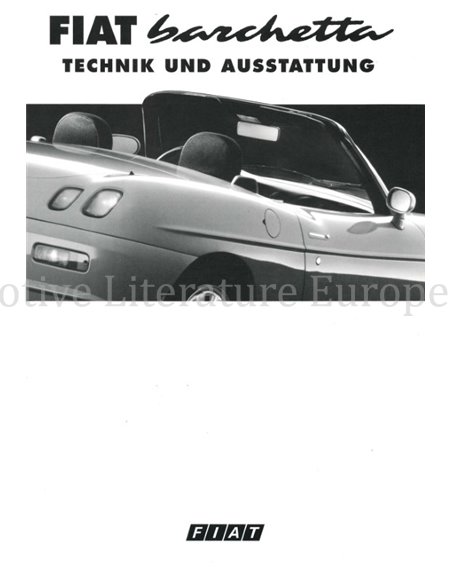 1996 FIAT BARCHETTA BROCHURE DUITS