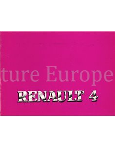 1983 RENAULT 4 OWNERS MANUAL DUTCH