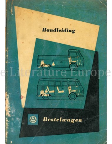 1955 VOLKSWAGEN T1 TRANSPORTER INSTRUCTIEBOEKJE NEDERLANDS