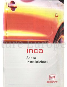 2001 SEAT INCA VERKORT INSTRUCTIEBOEKJE NEDERLANDS