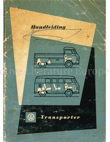1957 VOLKSWAGEN T1 TRANSPORTER BETRIEBSANLEITUNG NIEDERLÄNDISCH