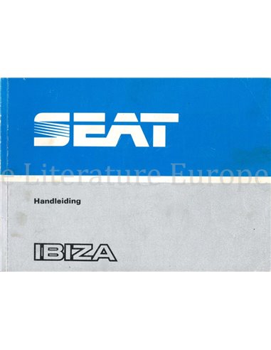1985 SEAT IBIZA INSTRUCTIEBOEKJE NEDERLANDS