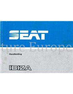 1985 SEAT IBIZA BETRIEBSANLEITUNG NIEDERLÄNDISCH
