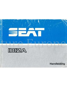 1987 SEAT IBIZA OWNERS MANUAL DUTCH
