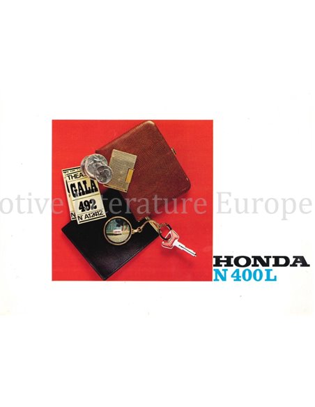 1972 HONDA N400L PROSPEKT NIEDERLÄNDISCH
