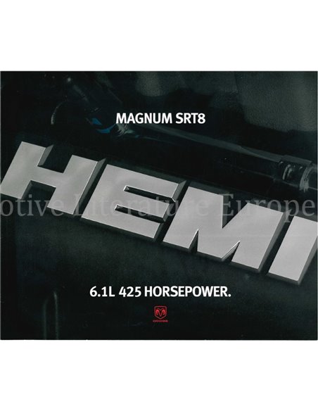 2006 DODGE MAGNUM SRT8 BROCHURE ENGLISH