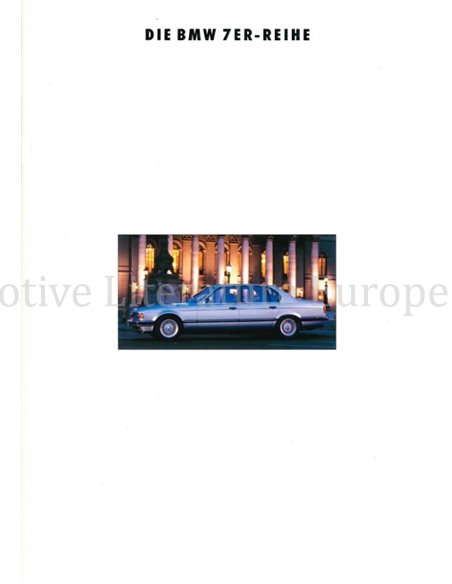 1993 BMW 7 SERIES BROCHURE GERMAN