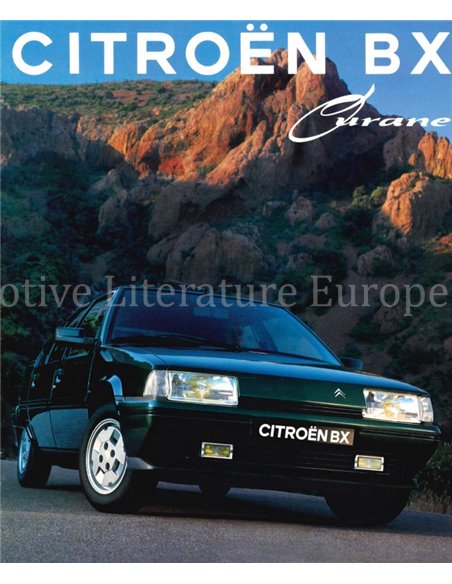 1992 CITROEN BX BROCHURE FRANS