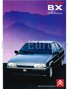 1990 CITROEN BX MILLESIME BROCHURE FRANS