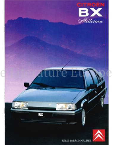 1990 CITROEN BX PROSPEKT FRANZÖSISCH