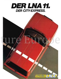 1983 CITROEN LNA 11 PROSPEKT DEUTSCH