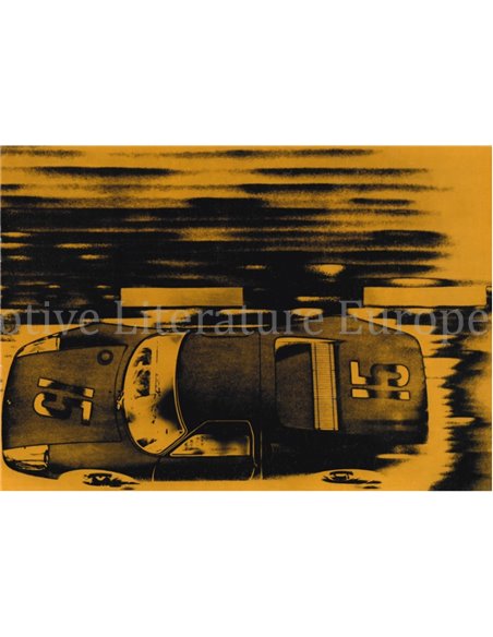 1964 PORSCHE 904 CARRERA GTS BROCHURE GERMAN