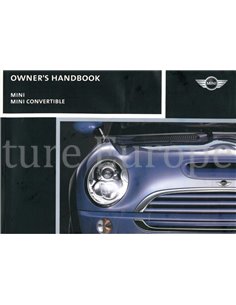 2005 MINI ONE COOPER S CABRIOLET BETRIEBSANLEITUNG ENGLISCH