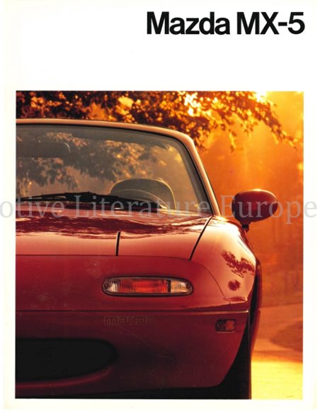 1993 MAZDA MX-5 PROSPEKT NIEDERLÄNDISCH