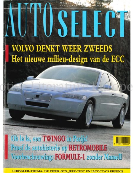 1993 AUTO SELECT MAGAZINE 3 NEDERLANDS