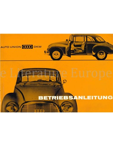 1961 DKW 1000 OWNERS MANUAL GERMAN