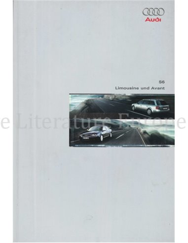 1999 AUDI S6 BROCHURE DUITS