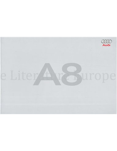2005 AUDI A8 BROCHURE ENGELS