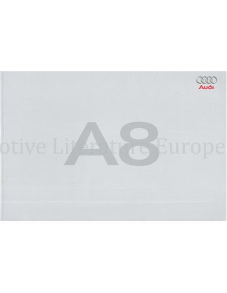 2005 AUDI A8 BROCHURE ENGELS