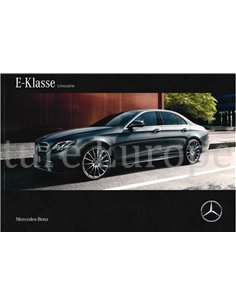 2016 MERCEDES BENZ E-KLASSE BROCHURE DUITS