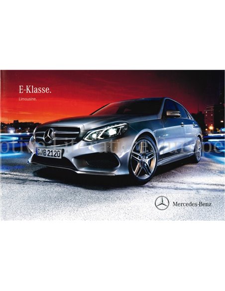 2013 MERCEDES BENZ E KLASSE PROSPEKT DEUTSCH
