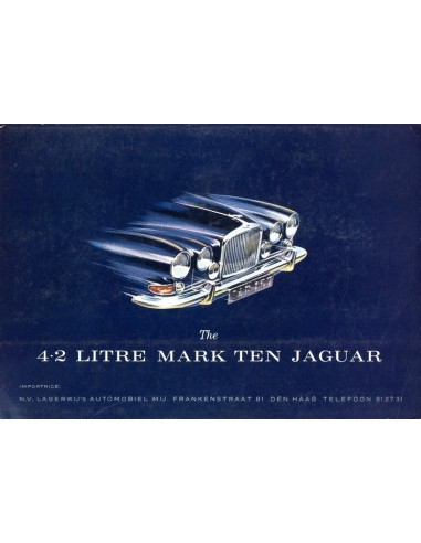 1966 JAGUAR 4.2 LITRE MK X BROCHURE NEDERLANDS