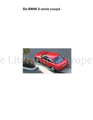 1993 BMW 3ER COUPE PROSPEKT NIEDERLÄNDISCH