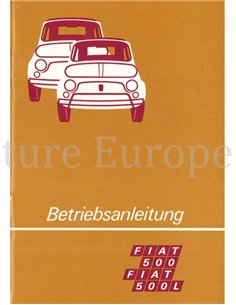 1973 FIAT 500 L OWNERS MANUAL GERMAN
