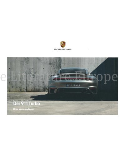 2022 PORSCHE 911 TURBO HARDCOVER PROSPEKT DEUTSCH