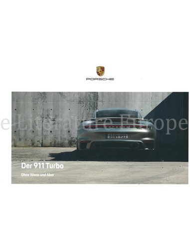 2022 PORSCHE 911 TURBO HARDCOVER PROSPEKT DEUTSCH