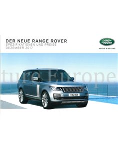 2018 RANGE ROVER HARDBACK BROCHURE GERMAN 2