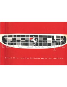 1959 FERRARI 250 GRANTURISMO BERLINETTA & SPYDER CALIFORNIA BROCHURE ENGLISH