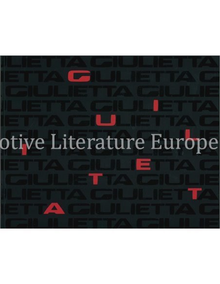 2019 ALFA ROMEO GIULIETTA BROCHURE ITALIAANS