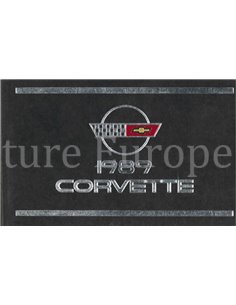 1989 CHEVROLET CORVETTE BETRIEBSANLEITUNG ENGLISCH