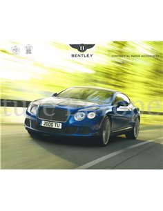 2017 BENTLEY CONTINENTAL PROGRAMM ZUBEHÖR PROSPEKT ENGLISCH
