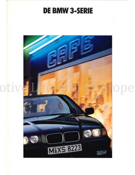 1992 BMW 3 SERIES SALOON BROCHURE DUTCH