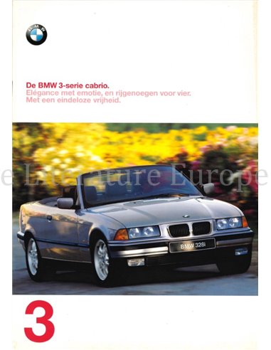 1997 BMW 3 SERIES CONVERTIBLE BROCHURE DUTCH
