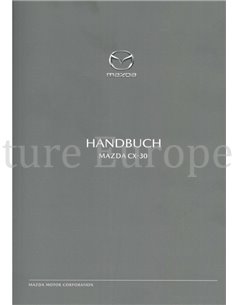 2019 MAZDA CX-30 OWNERS MANUAL GERMAN