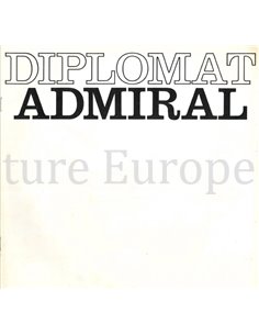 1971 OPEL DIPLOMAT / ADMIRAL BROCHURE NEDERLANDS