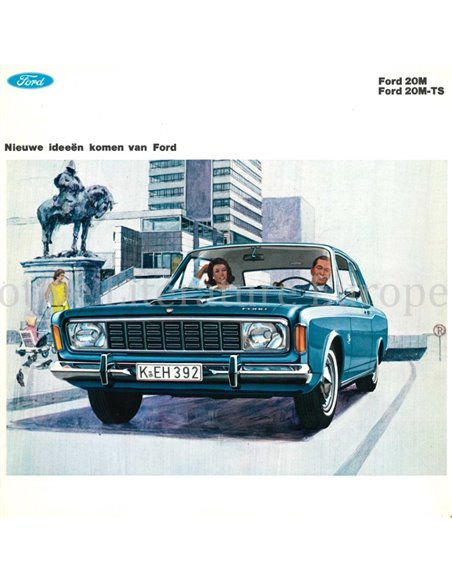 1968 FORD TAUNUS 20M / 20M-TS BROCHURE NEDERLANDS