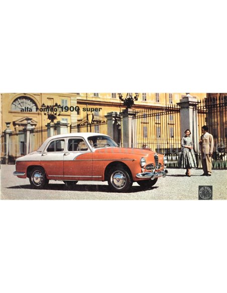 1958 ALFA ROMEO 1900 SUPER BROCHURE ENGELS
