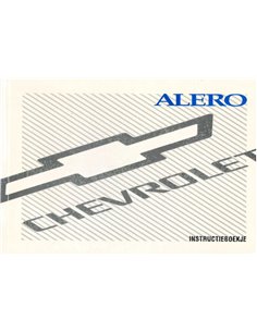 1998 CHEVROLET BLAZER INSTRUCTIEBOEKJE NEDERLANDS