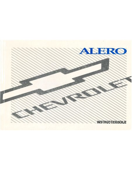 1999 CHEVROLETALERO OWNERS MANUAL DUTCH