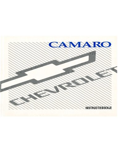 1999 CHEVROLETCAMARO INSTRUCTIEBOEKJE NEDERLANDS