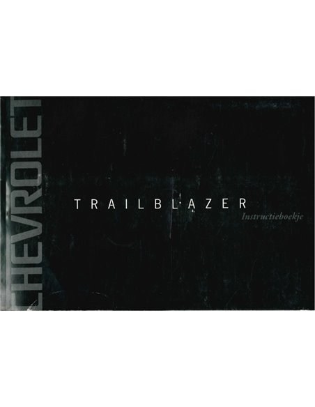 1998 CHEVROLET  TRAILBLAZER INSTRUCTIEBOEKJE NEDERLANDS