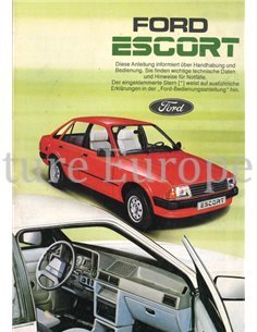 1983 FORD ESCORT OWNERS MANUAL HANDBOOK GERMAN