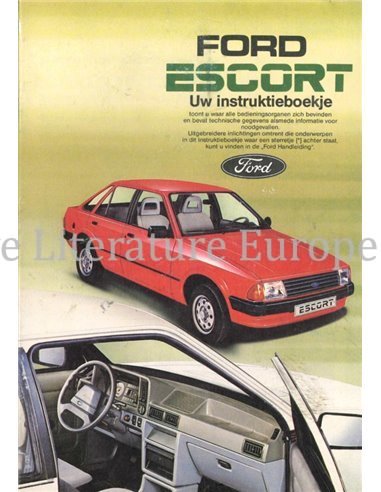 1984 FORD ESCORT INSTRUCTIEBOEKJE NEDERLANDS