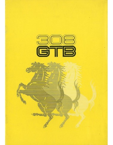 1976 FERRARI 308 GTB BROCHURE 120/76